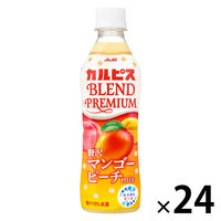 アサヒ飲料 カルピス BLEND PREMIUM 贅沢マンゴーピーチmix 430ml 1箱（24本入）