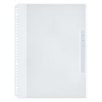 【アウトレット】【Goエシカル】プラス クリアーファイル リフィール式 A4 ヨコ入れ 2/4/30穴共用 クリアー 84856 1冊