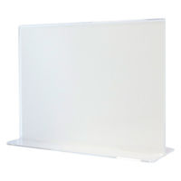 【アウトレット】【Goエシカル】訳あり プラス カードスタンド アクリル カード立て Ｔ型 A5判 CTー101T 62216 1個