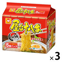 屋台十八番 しょうゆ 5食パック95gX5 1セット（1個×3） 東洋水産