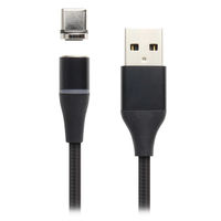 FSC マグネットケーブル USBーA to TypeーC 1m<ブラック> FSーUTOCCーBK 1本