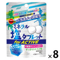 塩分補給 塩分対策 ミネラル塩タブレット for ACTIVE 21g 1セット(1個×8) ブルボン