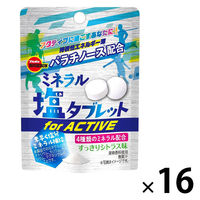 塩分補給 塩分対策 ミネラル塩タブレット for ACTIVE 21g 1セット(1個×16) ブルボン