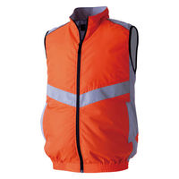 空調服 ベスト オレンジ　Ｌ KU92514R30S3 ファンバッテリーセット　1セット