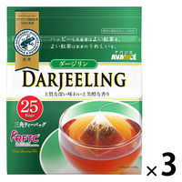 国太楼 ダージリン紅茶 三角ティーバッグ 1セット（1袋（25バッグ入）×3）