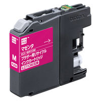 エコリカ ブラザー（brother）用 リサイクルインク ECI-BR113M マゼンタ LC113M対応 1個