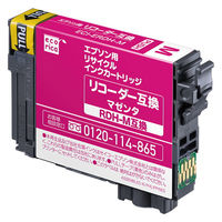 エコリカ エプソン（EPSON）用 リサイクルインク ECI-ERDH-M マゼンタ 標準 RDH-M対応 1個