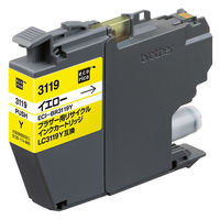 エコリカ ブラザー（brother）用 リサイクルインク ECI-BR3119Y イエロー LC3119Y対応 1個