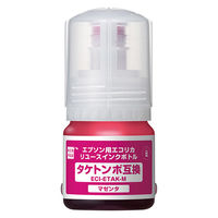 エコリカ エプソン（EPSON）用 リサイクルインクボトル ECI-ETAK-M マゼンタ TAK-M対応 1個