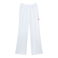 【再検品商品】ルコックスポルティフ　ナースパンツ　セミブーツカットパンツ　UQＷ２０１２　ホワイト　Ｍ　白衣（わけあり品）