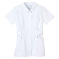 【再検品商品】ナガイレーベン 女子上衣 半袖 ホワイト L HO-1912（わけあり品）