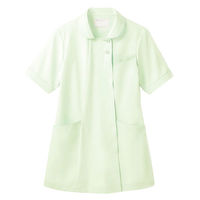 【再検品商品】住商モンブラン フルール レディスジャケット 半袖 ミント LL 73-1946　白衣（わけあり品）