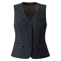 【再検品商品】ボンマックス BONOFFICE ベスト グレイ×ピンク 17号 AV1285-32-17（わけあり品）