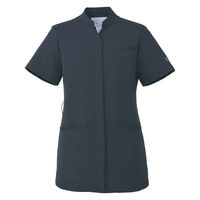 【再検品商品】uka（ウカ） medical uniform study ジャケット レディス 半袖 インディコブルー M UM801-IB 1枚（わけあり品）