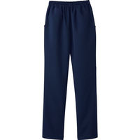 【再検品商品】フォーク レディスストレートパンツ ダークネイビー 8504SCK-17-M 1枚　スクラブ（わけあり品）