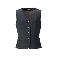 【再検品商品】ボンマックス BONOFFICE ベスト グレイ 9号 AV1264-2-9（わけあり品）