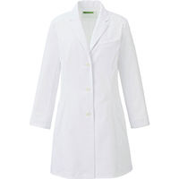 【再検品商品】KAZEN レディス診察衣 KZN127-40 L 1枚　白衣　ドクターコート（わけあり品）
