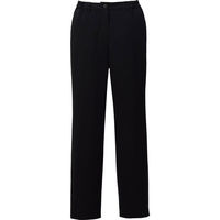 【再検品商品】KAZEN（カゼン） パワーストレッチメンズパンツ KZN861 ブラック LL 医療白衣 1枚（わけあり品）