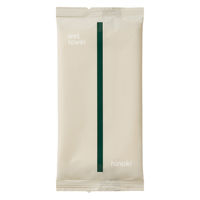 溝端紙工印刷 ウエットタオル ヒノキ 平型 1セット（100枚：50枚入×2袋） オリジナル