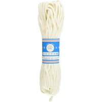 日本紐釦貿易 スピンドル紐 白 30m巻 φ約6~7mm (14x14) SPI14-30 1巻