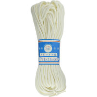 日本紐釦貿易 スピンドル紐 白 30m巻 φ約7~8mm (18x18) SPI18-30 1巻