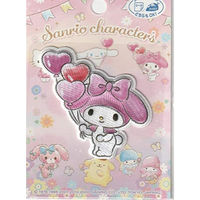 パイオニア サンリオ アイロン・シール両用接着ワッペン マイメロディ 幅5.9cm×縦5.8cm SCW650-SCW21 1枚