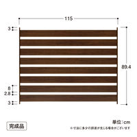 タカショー シンプルボーダーフェンス BEW-FE894BRW/4 1セット(4枚入)（直送品）