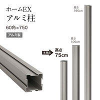 タカショー ホームEXアルミ柱 60角 HEX-0160/4 1セット(4本入)（直送品）