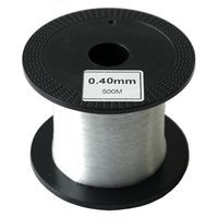 日本紐釦貿易 アクセサリー製作用ナイロンテグス 6号 /0.4mm 徳用500m巻 KET6-500M 1巻