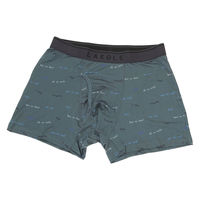 メンズ フレーズプリントボクサーパンツ M グレー LAKOLE/ラコレ