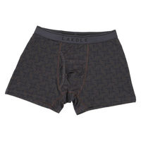 メンズ スクエアパターンボクサーパンツ L ブラウン LAKOLE/ラコレ