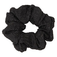 【LAKOLE/ラコレ】 ジャガードBIGシュシュ ブラック