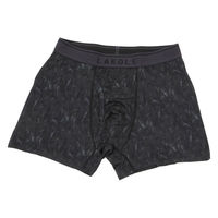 メンズ ニュアンスプリントボクサーパンツ L ブラック LAKOLE/ラコレ
