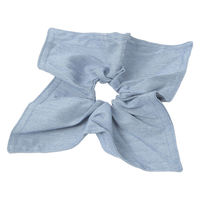 スクエアビッグツイルシュシュ ブルー LAKOLE/ラコレ