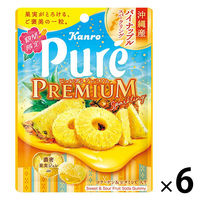 グミ 食べきりサイズ ピュレグミプレミアム 沖縄産パイナップルスパークリング 54g 1セット(1個×6) カンロ
