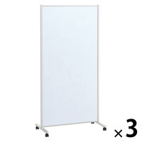 プラス 衝立型　ホワイトボードスクリーン　幅912×1784mm SCPー0917DSK 1セット（3台）