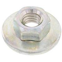 SUNCO 三価ホワイト 皿バネナット(つば大 M6 (10X18 (40本入り) N0-00-0261-0060-0000-03-40P（直送品）