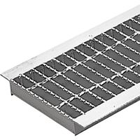 カネソウ スチール製グレーチング 滑り止め模様付 歩道U字溝用 クッション付 HXHU-P-3025 1枚 337-5831（直送品）