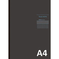 ナカバヤシ ロジカルシンクノート A4タテ 方眼5ミリ ブルー罫線 ノ-A406S-DB 1冊（わけあり品）