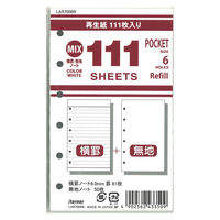 レイメイ藤井 手帳リフィル ポケット ミックス LAR7006W 1冊（わけあり品）