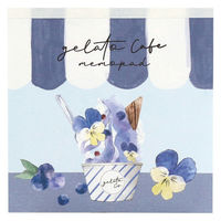 ラボクリップ メモ ドルチェーノ ジェラートカフェ ブルー B22-GCML01-BL 勝竜社（わけあり品）