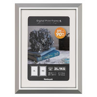 ナカバヤシ デジタルプリントフレーム アルミ 2L シルバー 1枚