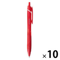 三菱鉛筆 油性ボールペン ジェットストリームカラーインク 0.5mm 赤 SXN150C05.15 1セット（1本×10）