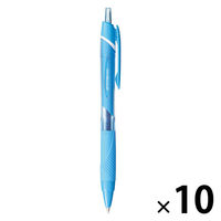 三菱鉛筆 油性ボールペン ジェットストリームカラーインク 0.7mm ライトブルー SXN150C07.8 1セット（1本×10）