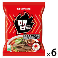 メップ黒胡椒牛肉味ラーメン袋  1セット（1個×6） 三養ジャパン
