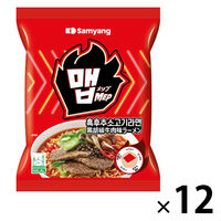 メップ黒胡椒牛肉味ラーメン袋  1セット（1個×12） 三養ジャパン