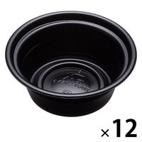 【在庫限り】リスパック テイク丼 400ml 本体 黒  1箱（600枚：50枚入×12袋）