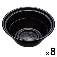 【在庫限り】リスパック テイク丼 800ml 本体 黒 1箱（400枚：50枚入×8袋）