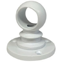 フジテックジャパン ホワイトブラケットΦ19通 ゲンコ白 ダイカストブラケット白 20個入 1100100006851 1箱(20個入)（直送品）