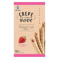 旺旺・ジャパン 旺旺ジャパン クレープロールいちご味 10本x10